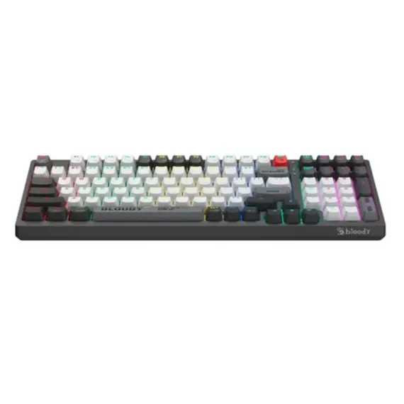 კლავიატურა A4Tech Bloody WS98 Dual-Core Wireless Mechanical Keyboard BLMS Red Plus Switch Bloody Grey , 2 image - Primestore.ge