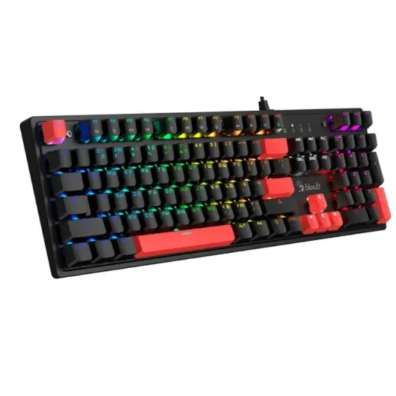 კლავიატურა A4Tech Bloody S520N Mechanical Red Plus Switch RGB Gaming Keyboard Fire Black , 3 image - Primestore.ge