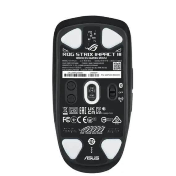 მაუსი Asus ROG Strix Impact III Wireless RGB Gaming Mouse Black - 90MP03D0-BMUA00 , 4 image - Primestore.ge