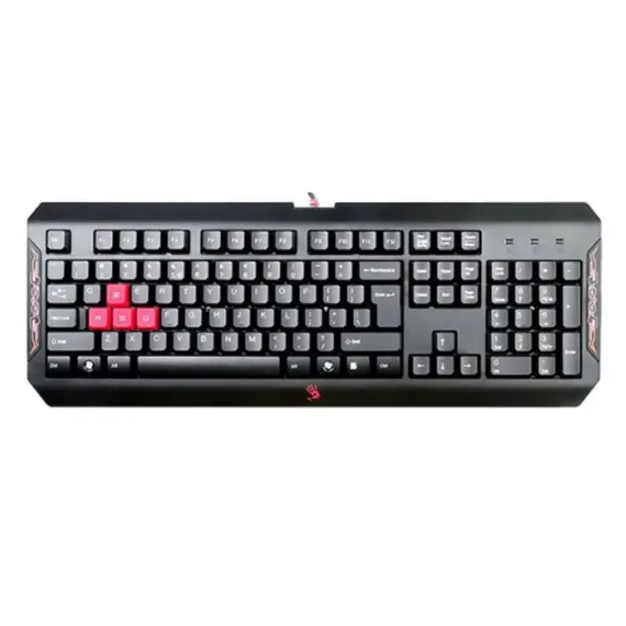 კლავიატურა A4Tech Bloody Q100 Blazing Gaming keyboard USB Black , 2 image - Primestore.ge