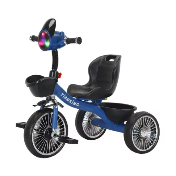 ბავშვთა სამთვალა პედლებიანი ველოსიპედი 602BLU  - Primestore.ge