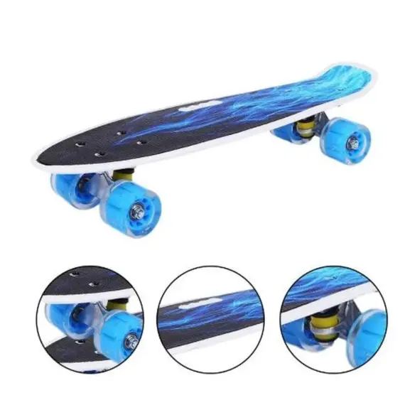 სკეიტბორდი M350YST-ALI მანათობელი ბორბლები და სახელურით , 2 image - Primestore.ge