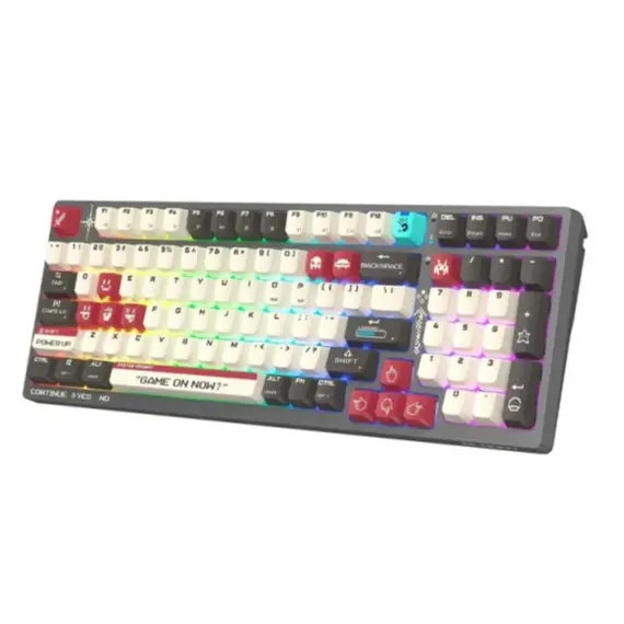 კლავიატურა A4Tech Bloody WS98 Dual-Core Wireless Mechanical Keyboard BLMS Red Plus Switch Pixels Red , 3 image - Primestore.ge