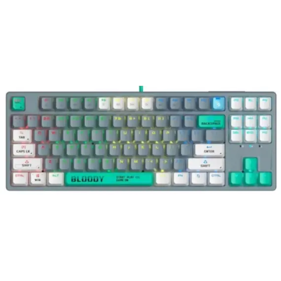 კლავიატურა A4Tech Bloody S87 RGB Mechanical Red Plus Switch Keyboard Energy Ash  - Primestore.ge