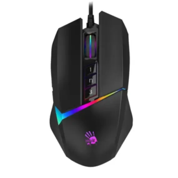 მაუსი A4tech Bloody W60 Max RGB Gaming Mouse Stone Black  - Primestore.ge