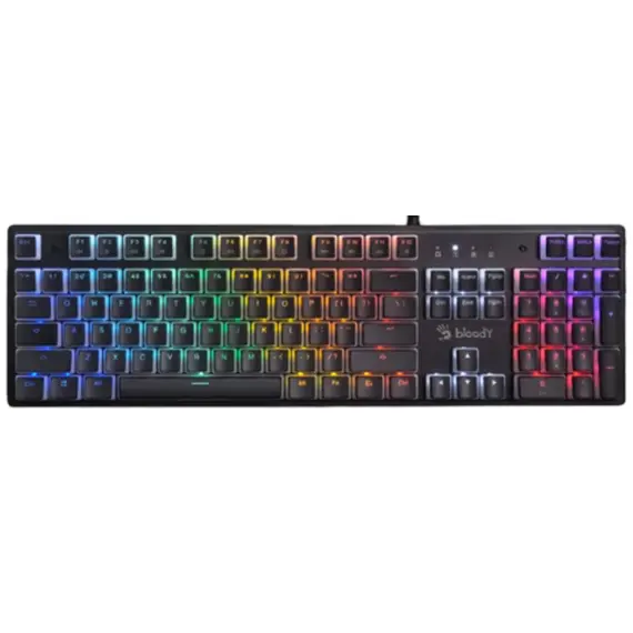 კლავიატურა A4Tech Bloody S520N Mechanical BLMS Blue Switch RGB Gaming Keyboard Icy White  - Primestore.ge