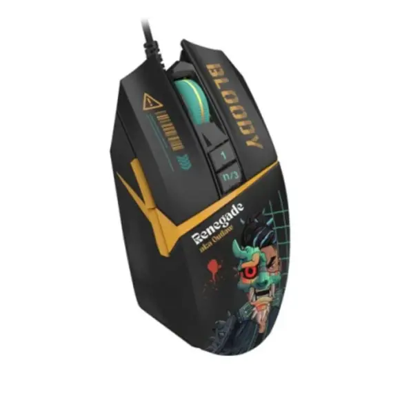 მაუსი A4tech Bloody W63 MAX RGB Gaming Mouse Renegade Midnight , 3 image - Primestore.ge