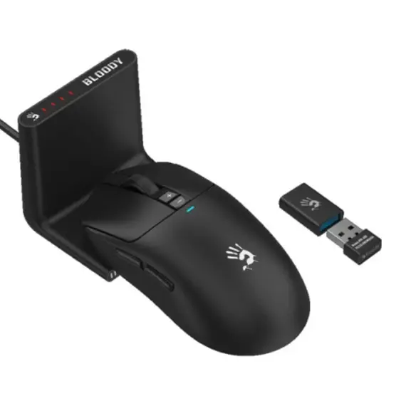 მაუსი A4Tech Bloody R72 Ultra Duo Dual Mode Wireless Gaming Mouse Black  - Primestore.ge