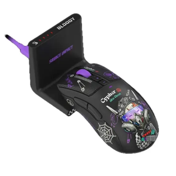 მაუსი A4Tech Bloody R73 Ultra Duo Dual Mode Wireless Gaming Mouse Cypher Ghost - Primestore.ge
