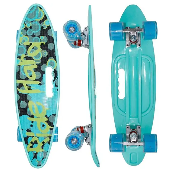 სკეიტბორდი M350YST-RIDE მანათობელი ბორბლები და სახელურით  - Primestore.ge