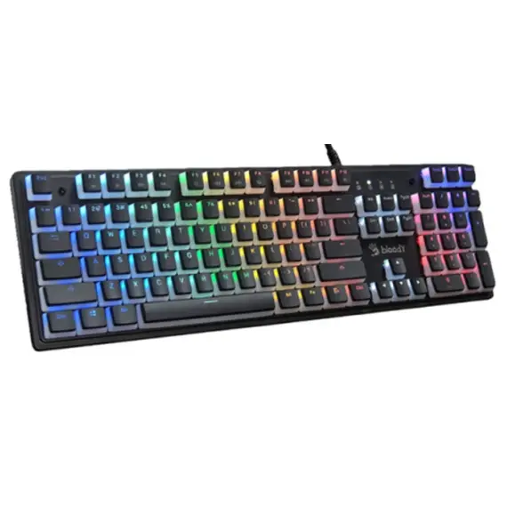 კლავიატურა A4Tech Bloody S520N Mechanical BLMS Blue Switch RGB Gaming Keyboard Icy White , 2 image - Primestore.ge