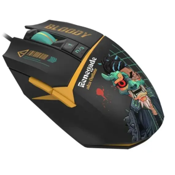 მაუსი A4tech Bloody W63 MAX RGB Gaming Mouse Renegade Midnight , 2 image - Primestore.ge