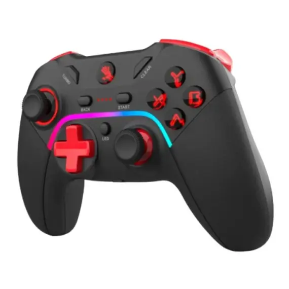 ჯოისტიკი A4Tech Bloody GPW70 2.4G Wireless RGB Gaming Controller Sports Black , 2 image - Primestore.ge