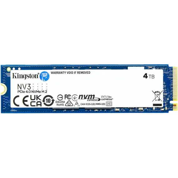 მყარი დისკი Kingston SSD M.2 4TB PCIe 4.0 NV3 - Primestore.ge