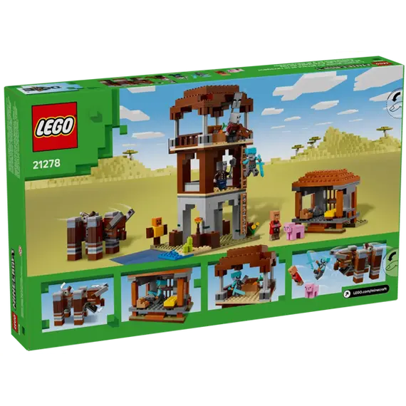 ლეგო LEGO Constructor Minecraft The Pillager Outpost and Ravager - Primestore.ge