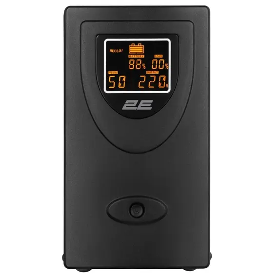 უწყვეტი კვების წყარო 2E DD2000, 2000VA/1200W, LCD, USB, 2xSchuko , 2 image - Primestore.ge