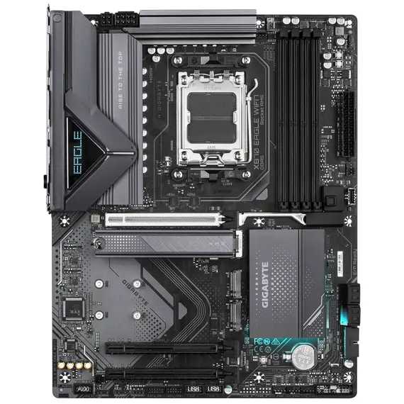 დედა დაფა GIGABYTE X870 EAGLE WIFI7 sAM5 X870 4xDDR5 M.2 HDMI DP Wi-Fi BT ATX - Primestore.ge