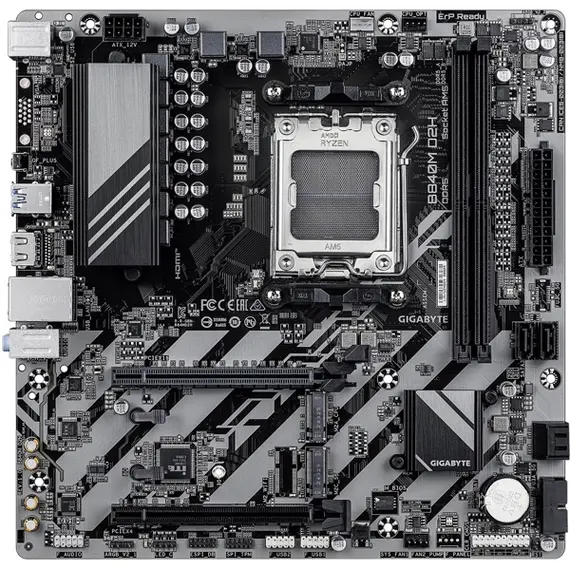 დედა დაფა GIGABYTE B840M D2H sAM5 B840 2xDDR5 M.2 HDMI mATX - Primestore.ge