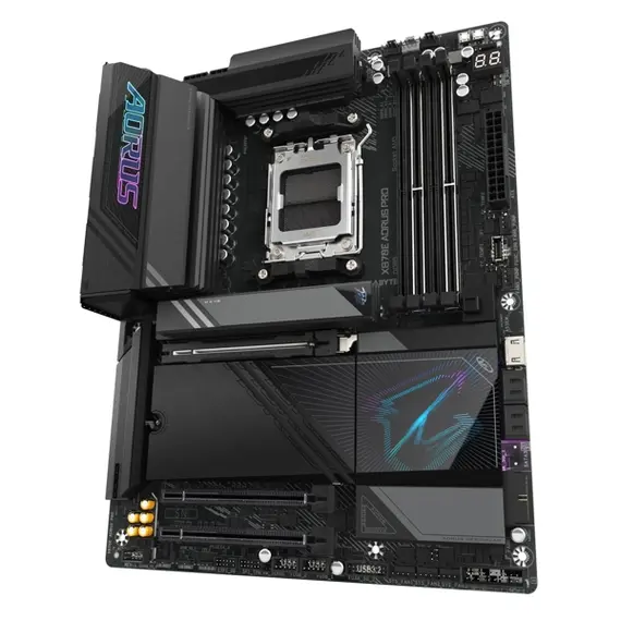 დედა დაფა GIGABYTE Motherboard X870E AORUS PRO sAM5 X870 4xDDR5 M.2 HDMI DP Wi-Fi BT ATX - Primestore.ge
