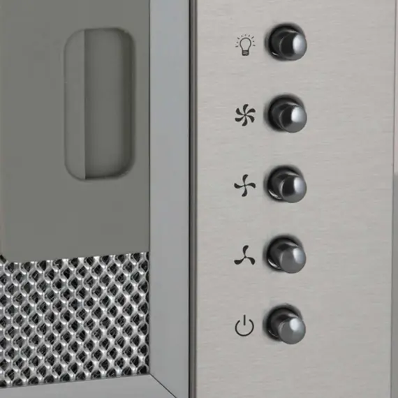 გამწოვი Hansa hood integrated, 55cm, 400m3h, silver , 3 image - Primestore.ge