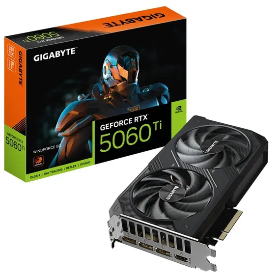 ვიდეო დაფა GIGABYTE Graphic Adapter GeForce RTX 5060 Ti 8GB GDDR7 WINDFORCE 2 - Primestore.ge