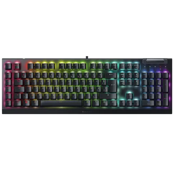კლავიატურა Razer Keyboard mechanical BlackWidow V4 X, 110key, Yellow Switch, USB-A, EN/RU, RGB, black  - Primestore.ge