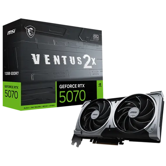 ვიდეო დაფა MSI Graphic card GeForce RTX 5070 12GB GDDR7 VENTUS 2X OC - Primestore.ge
