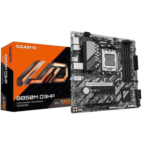 დედა დაფა GIGABYTE B850M D3HP sAM5 B850 4xDDR5 M.2 HDMI DP mATX - Primestore.ge