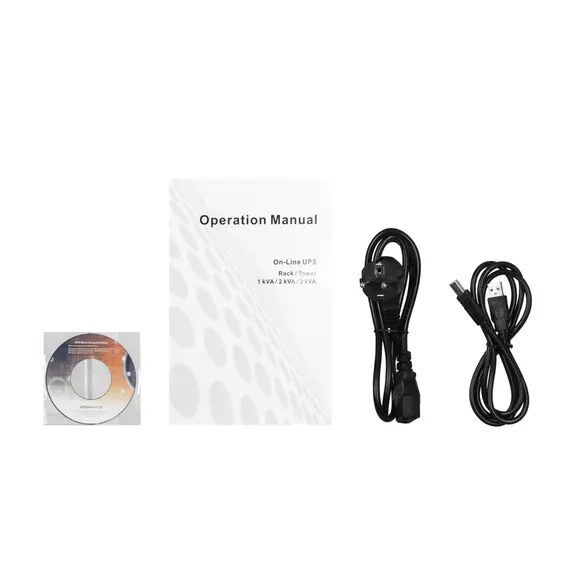 უწყვეტი კვების წყარო 2E OD2000RT, 2000VA/1800W, RT2U, LCD, USB, 4xSchuko , 4 image - Primestore.ge