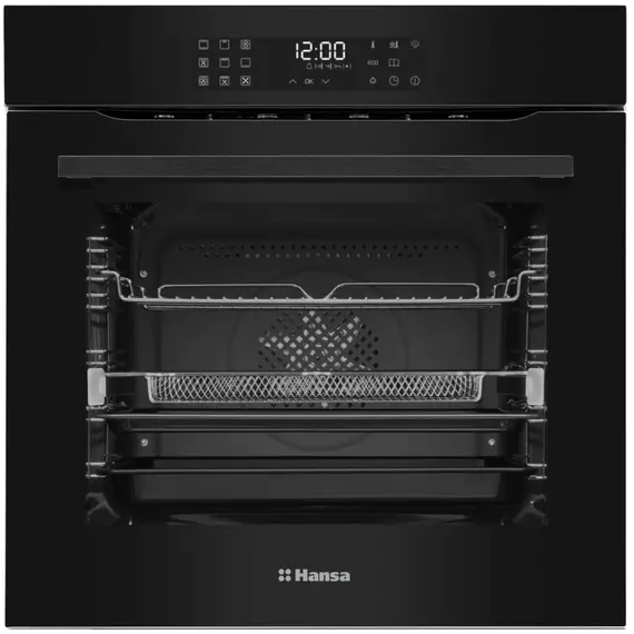 ჩასაშენებელი ღუმელი Hansa electrical, 77L, A+, display, convection, black  - Primestore.ge