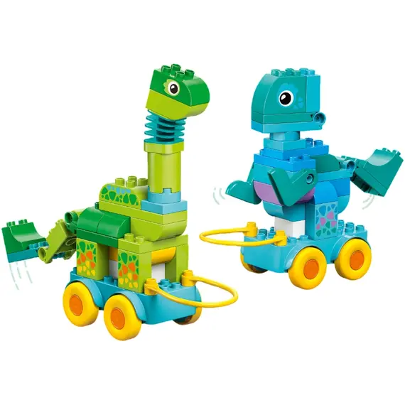 ლეგო LEGO Constructor DUPLO Town 3in1 Dinosaurs on Wheels , 8 image - Primestore.ge