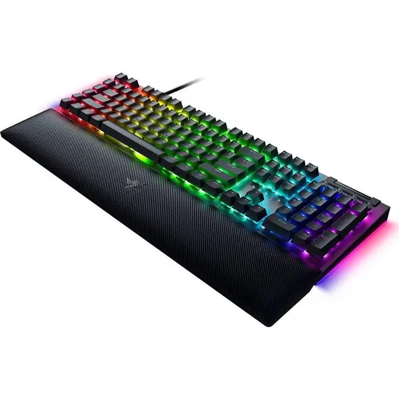 კლავიატურა Razer Keyboard mechanical BlackWidow V4, 114key, Yellow Switch, USB-A, EN, RGB, black , 2 image - Primestore.ge