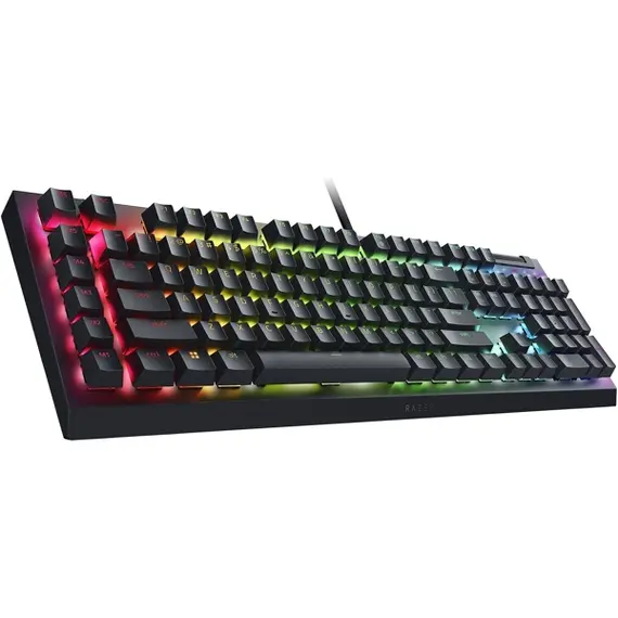 კლავიატურა Razer Keyboard mechanical BlackWidow V4 X, 110key, Yellow Switch, USB-A, EN/RU, RGB, black , 3 image - Primestore.ge