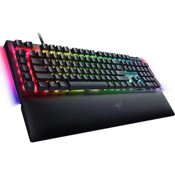 კლავიატურა Razer Keyboard mechanical BlackWidow V4, 114key, Yellow Switch, USB-A, EN, RGB, black , 3 image - Primestore.ge
