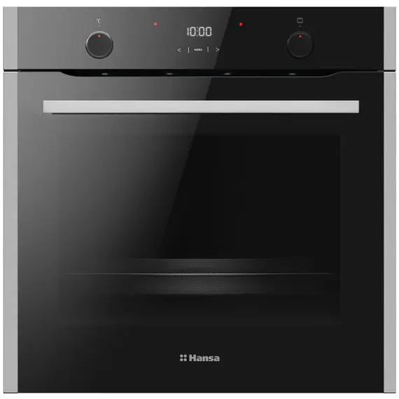 ჩასაშენებელი ღუმელი Hansa electrical, 77L, A+, display, convection, black , 3 image - Primestore.ge