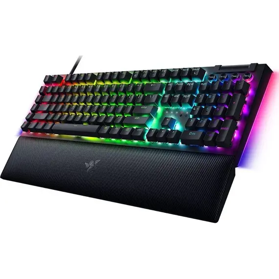 კლავიატურა Razer Keyboard mechanical BlackWidow V4, 114key, Yellow Switch, USB-A, EN, RGB, black , 4 image - Primestore.ge