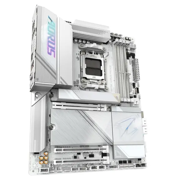 დედა დაფა GIGABYTE Motherboard X870E AORUS PRO ICE sAM5 X870 4xDDR5 M.2 HDMI Wi-Fi BT ATX - Primestore.ge