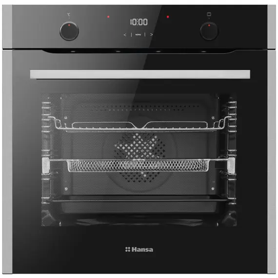 ჩასაშენებელი ღუმელი Hansa electrical, 77L, A+, display, convection, black  - Primestore.ge