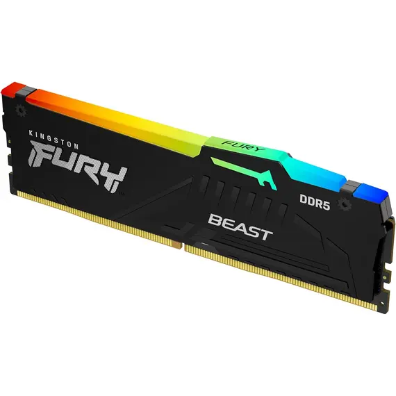ოპერატიული მეხსიერება Kingston FURY (RGB) 16GB 6400MHz DDR5 DIMM CL32 1Rx8 2G x 64-bit  - Primestore.ge