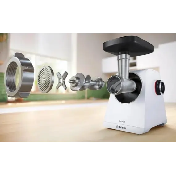 ხორცსაკეპი მანქანა BOSCH MFWS609W , 2 image - Primestore.ge