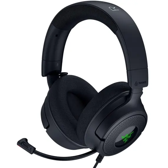 ყურსასმენი Razer Gaming Headset Kraken V4 X, 7.1, USB-A, 1.8м, RGB, black  - Primestore.ge
