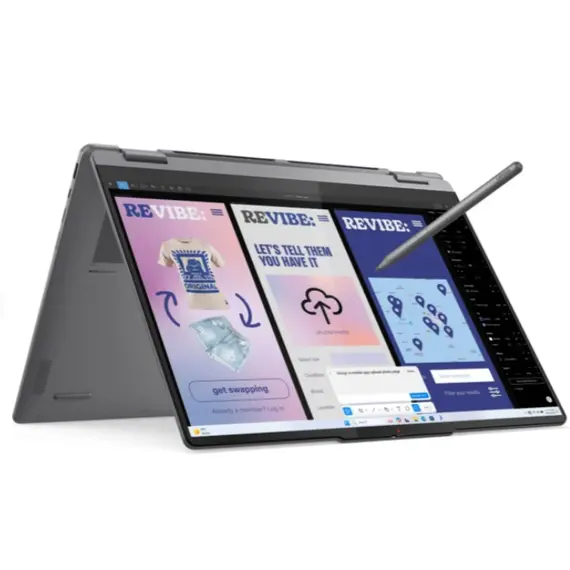 ნოუთბუქი Lenovo Ideapad Yoga 7 2-in-1 16''  2.8K  OLED Touch  Ultra 7 256V 16GB 1TB SSD Integrated Arc Graphics Luna Grey (83JT0028RK) - Primestore.ge
