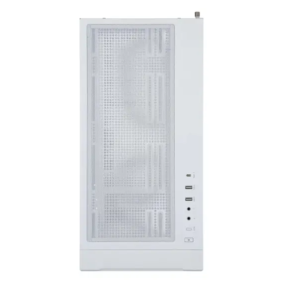 ქეისი 2E 2E-G2302W Dominator Pro, Computer Case, MidT, ATX, Mini-ITX, Micro-ATX, 2xUSB3.0, USBType-C, White - Primestore.ge