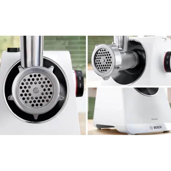 ხორცსაკეპი მანქანა BOSCH MFWS609W , 4 image - Primestore.ge