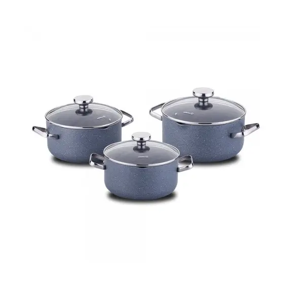 ტაფის ნაკრები KORKMAZ A2863  AZURA COOKWARE 6 pcs  - Primestore.ge