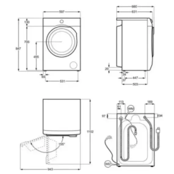 სარეცხი მანქანა Electrolux EW9F7607WCE , 3 image - Primestore.ge