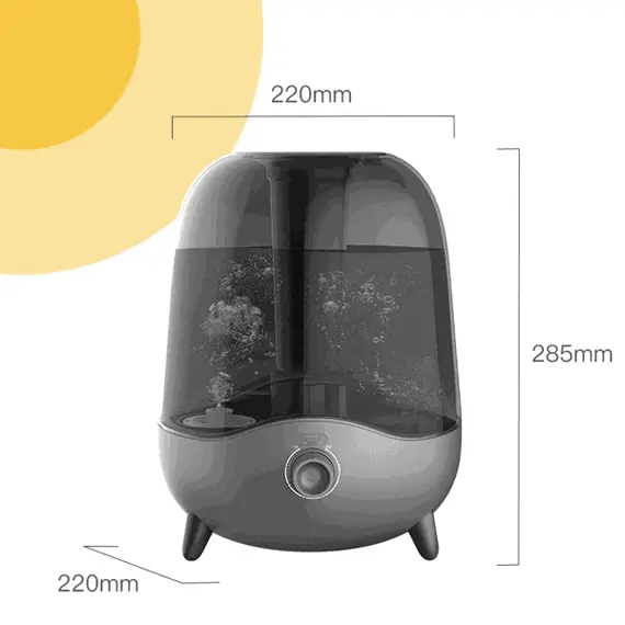 ჰაერის დამატენიანებელი Xiaomi Deerma DEM-F323W, 30m², Air Humidifier, Gray , 2 image - Primestore.ge