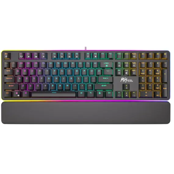 კლავიატურა Royal Kludge RK918 Mechanical Keyboard, Blue switch, Wired, USB, Black  - Primestore.ge