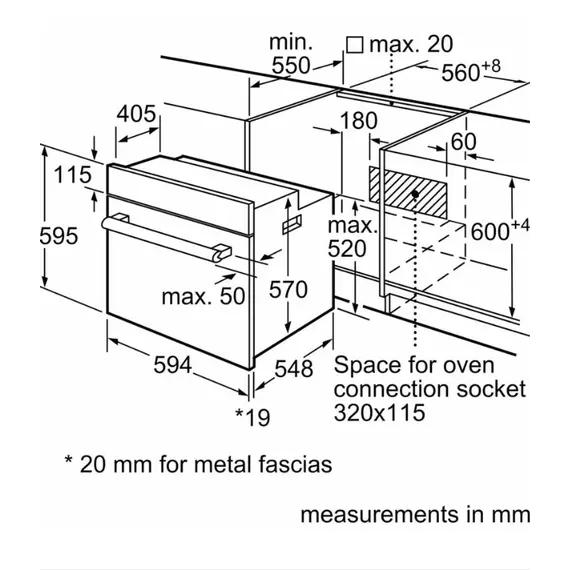 ჩასაშენებელი ელექტრო ღუმელი BOSCH HBF011BR0T , 5 image - Primestore.ge