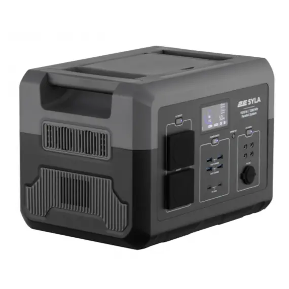 კვების წყარო 2E Portable Power Station Syla, 1500 W, 1280 Wh, WiFi/BT, Parallel System, Fast Charging  - Primestore.ge